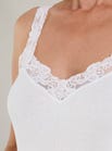 Weiß Noblesse – Camisole aus Baumwolle von Mey 9725