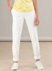Ivory Relaxed Cotton-rich Trousers 5509