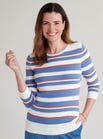 Wedgwood Striped Cotton Knit 9108