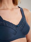 Navy Cotton Blend Bra by Miss Mary of Sweden 9731